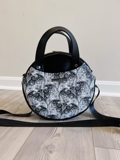 Circle Handle/Crossbody/Backpack - Lace Bats