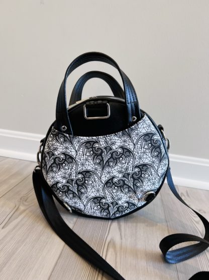 Circle Handle/Crossbody/Backpack - Lace Bats - Image 4