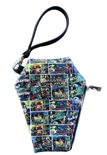 Coffin Wristlet - Old School Horror Movies