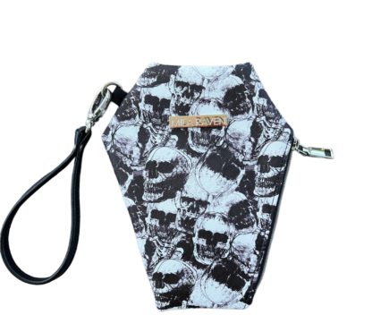 Coffin Wristlet - Skulls