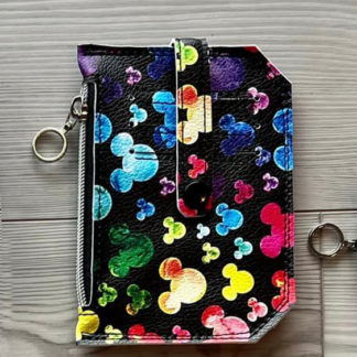 Pocket Pal Wallet - Mickey Rainbow Heads