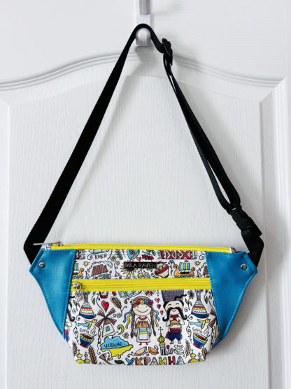 Slim Fanny Pack - Ukraine Cartoon