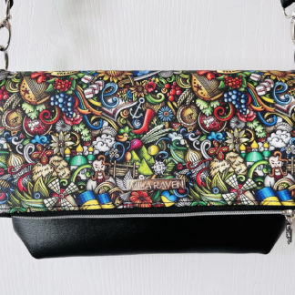 Foldover Crossbody - Ukraine Doodles