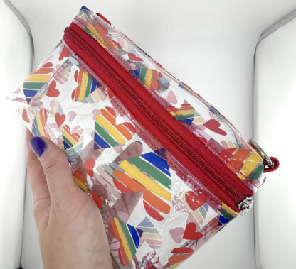 Concert Crossbody - Pride Clear Heart Rainbows - Image 7